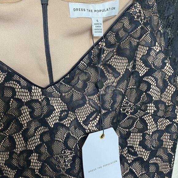 Dress the Population Lace Mini Dress New - Picture 3 of 10